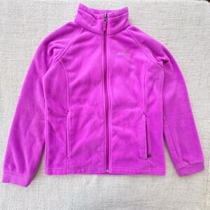 Columbia Girl's Purple Fleece Jacket VGUC 14/16